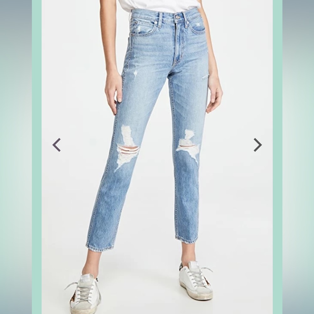 SLVRLAKE Virginia Slim jeans in Rolling waters